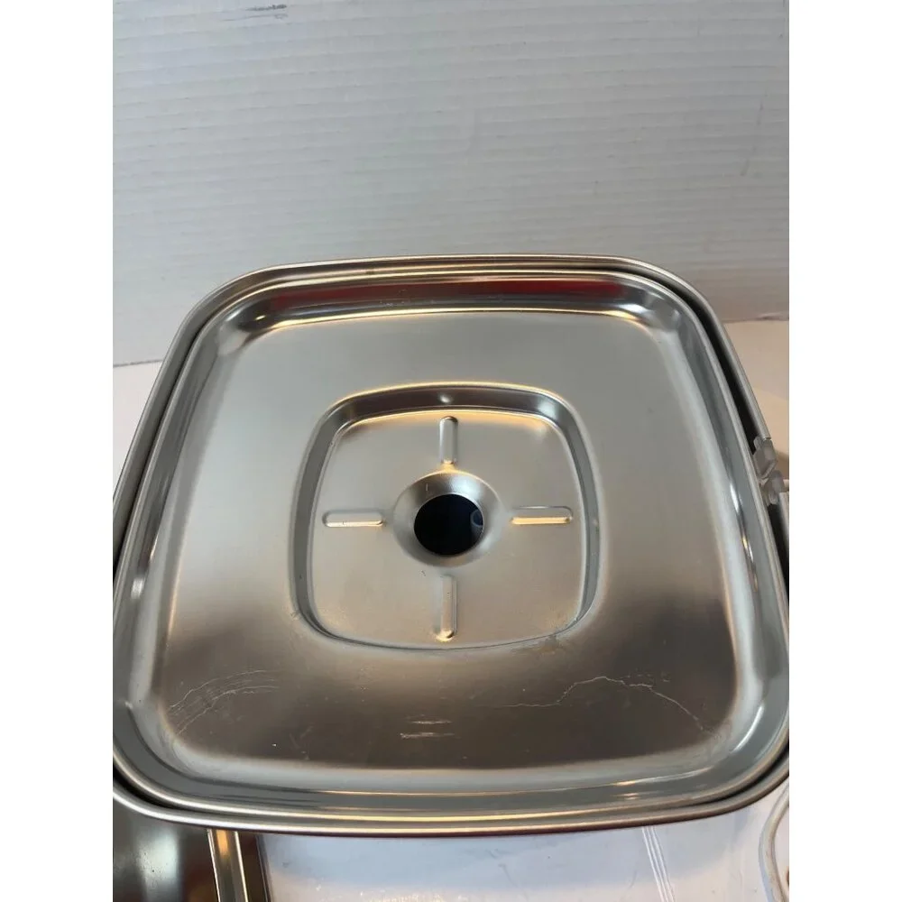 Stainless Steel Filtered Fountain Water Pump Circulation Device for Cats Indoor/